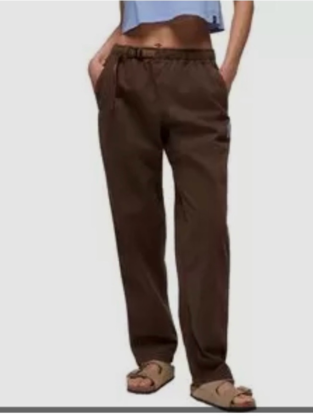 PrAna Cotton Pants in Dark Roast